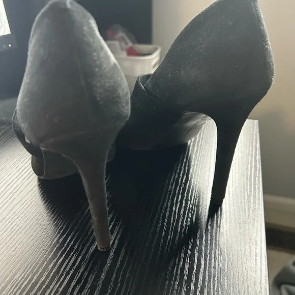 Jessica Simpson Black Mary Jane Heels Size 7.5 Ankle Strap Pumps - Picture 6 of 6